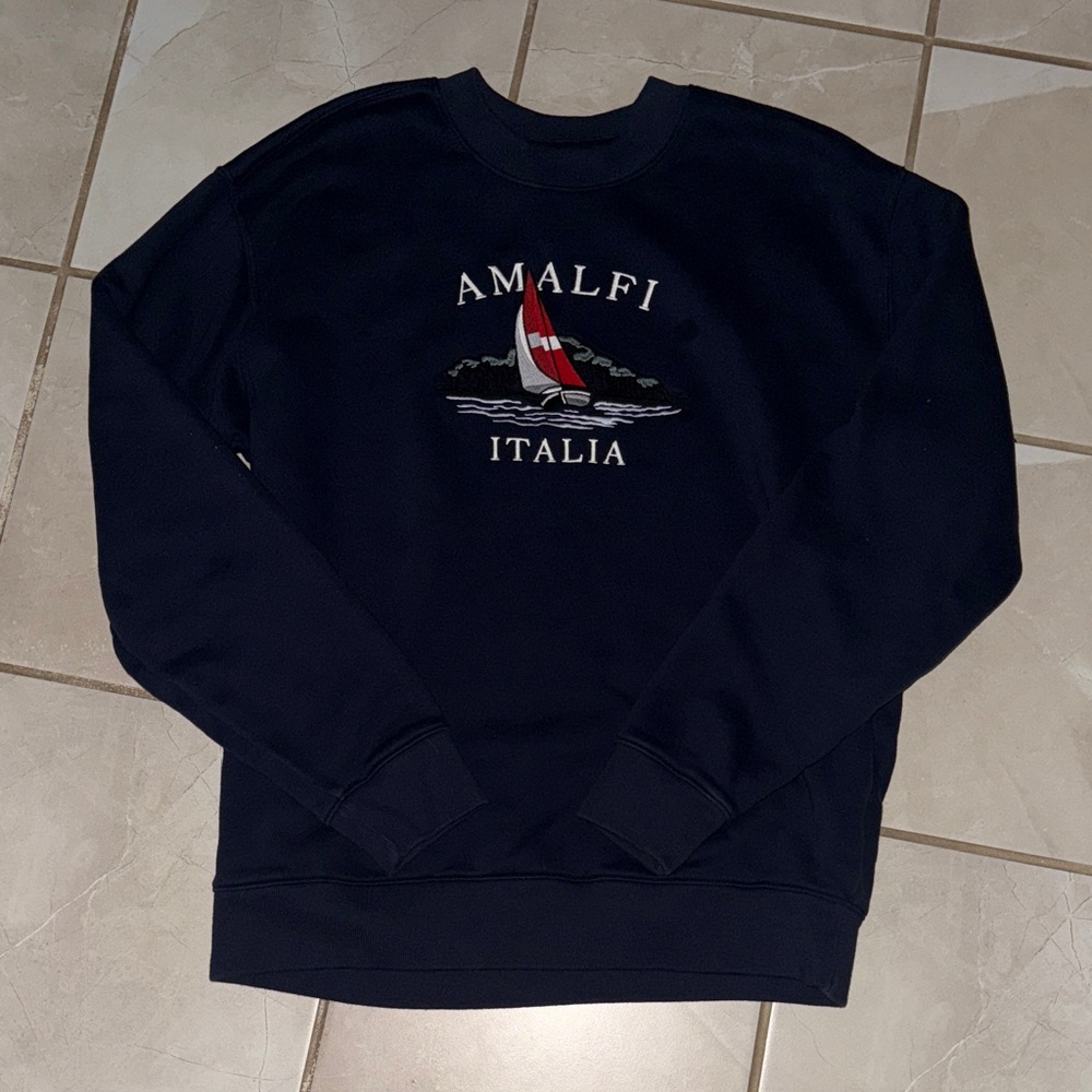 Hollister | Amalfi Italia Navy Crewneck Sweater